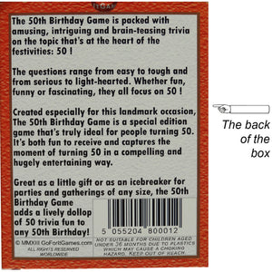 50th Birthday gift for men or women: The happiest way to say HAPPY 50th BIRTHDAY - My 50th birthday card game. A fab 50 birthday present! - Go For It Games UK