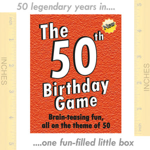 50th Birthday gift for men or women: The happiest way to say HAPPY 50th BIRTHDAY - My 50th birthday card game. A fab 50 birthday present! - Go For It Games UK