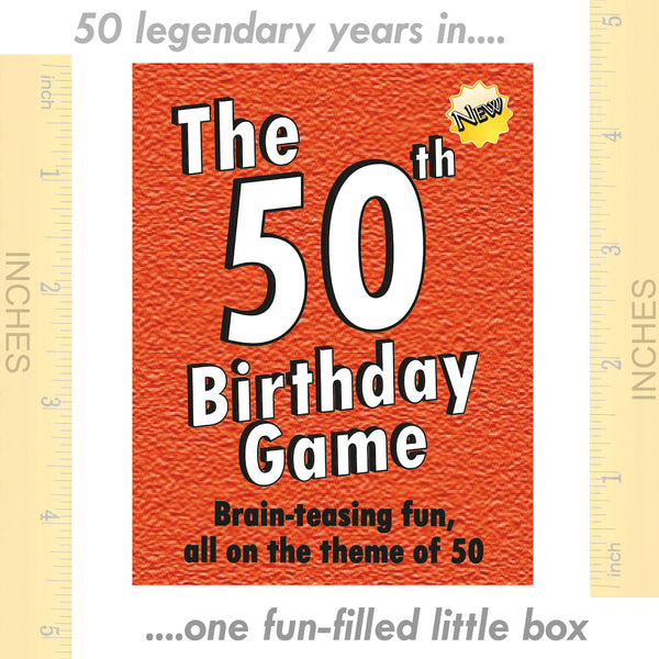 50th Birthday gift for men or women: The happiest way to say HAPPY 50th BIRTHDAY - My 50th birthday card game. A fab 50 birthday present! - Go For It Games UK