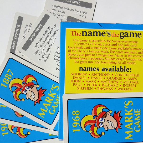 Mark's Game - for people named Mark - Go For It Games UK