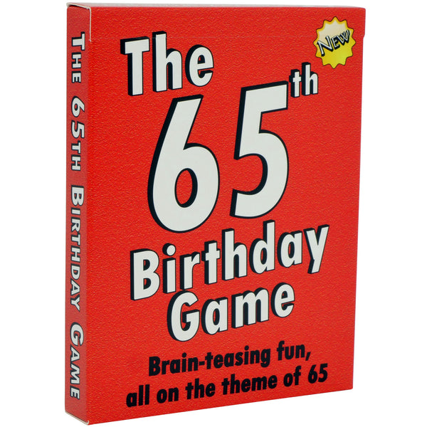 The 65th Birthday Game: 65th Birthday Gift for women or for men - Go For It Games UK