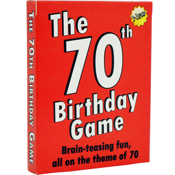 The 70th Birthday Card Game: 70th Birthday Gift For Men Or Women - Go For It Games UK
