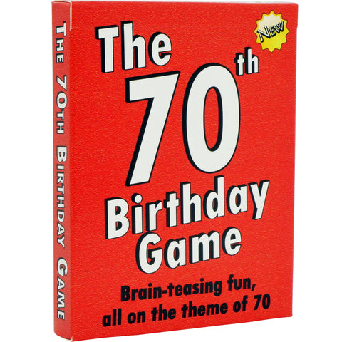 The 70th Birthday Card Game: 70th Birthday Gift For Men Or Women - Go For It Games UK