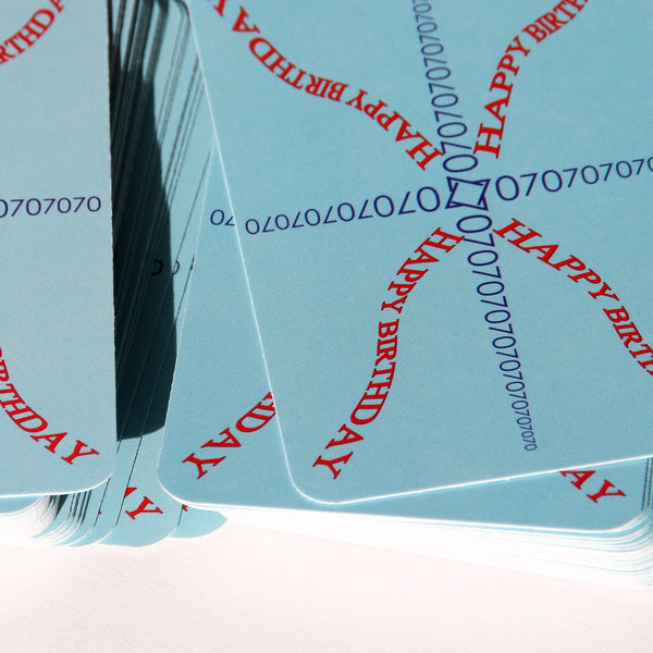 70th birthday card game gifts idea