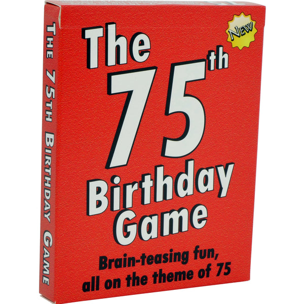 75th Birthday Game – Unique 75th Birthday Gift for men or for women - Go For It Games UK