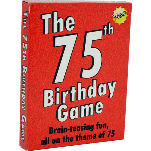 75th Birthday Game – Unique 75th Birthday Gift for men or for women - Go For It Games UK