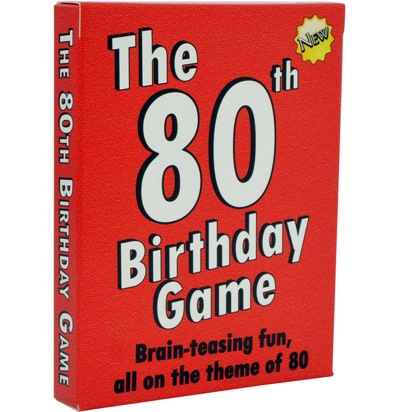 The 80th Birthday Game: 80th Birthday Present Idea for men of women - Go For It Games UK