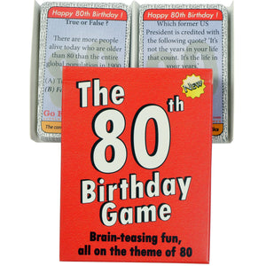 The 80th Birthday Game: 80th Birthday Present Idea for men of women - Go For It Games UK