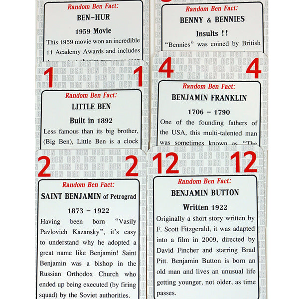 Ben's Game - Go For It Games UK