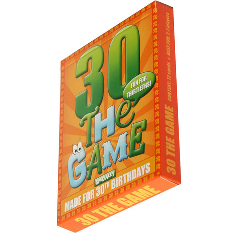 30th Birthday Game by Go For It Games UK - side view