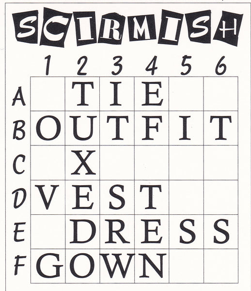 Scirmish - the original two player wordle-like word game - Go For It Games UK