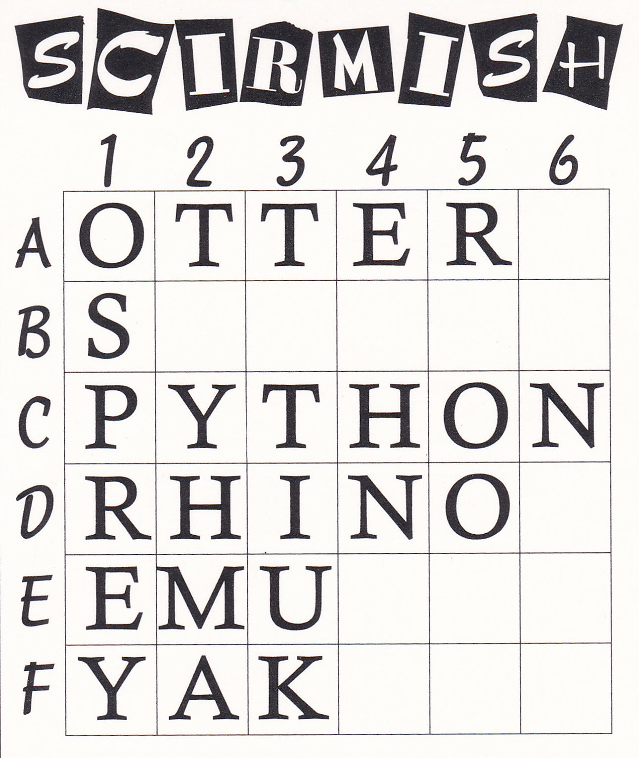 Scirmish - the original two player wordle-like word game - Go For It Games UK