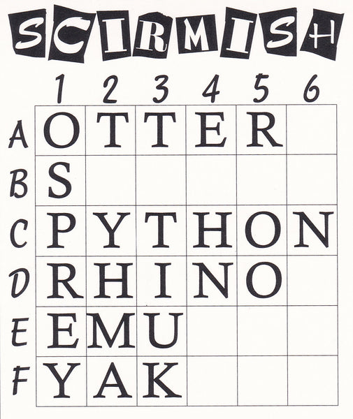 Scirmish - the original two player wordle-like word game - Go For It Games UK