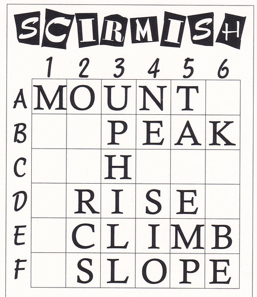 Scirmish - the original two player wordle-like word game - Go For It Games UK