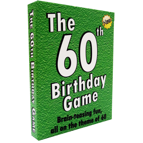 60th Birthday Gift for Men or for Women: 60th Birthday Card Game. A 60 birthday quiz game the happy way to wish a "Happy 60th Birthday" - Go For It Games UK