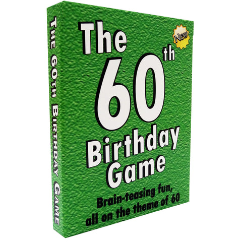 60th Birthday Gift for Men or for Women: 60th Birthday Card Game. A 60 birthday quiz game the happy way to wish a "Happy 60th Birthday" - Go For It Games UK