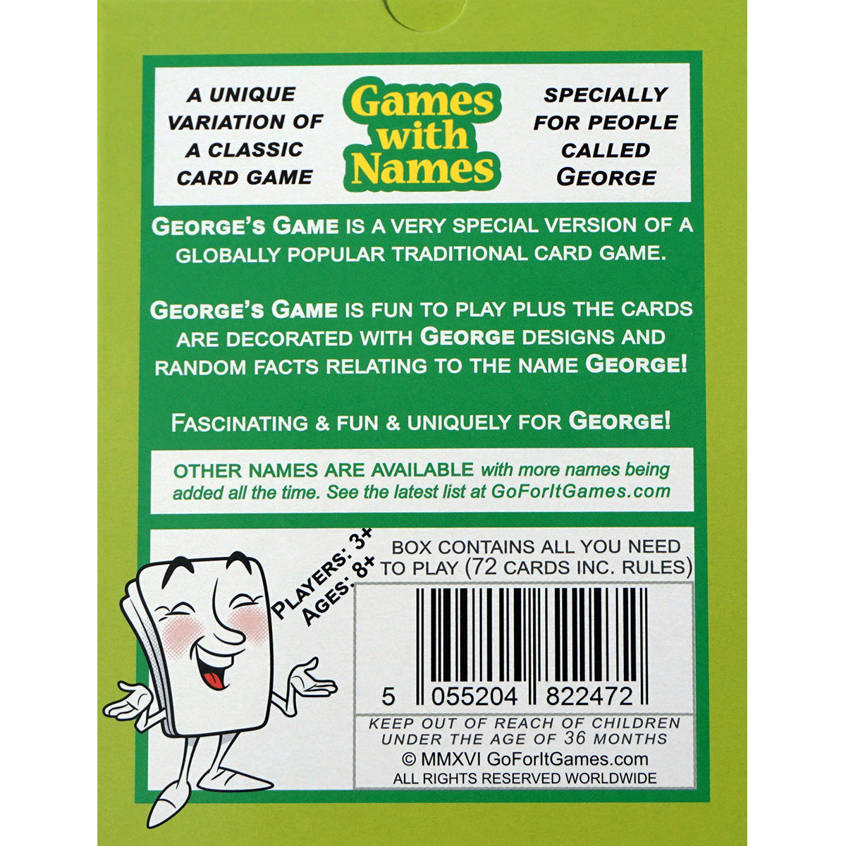 George Gameras George's Game - Go For It Games UK