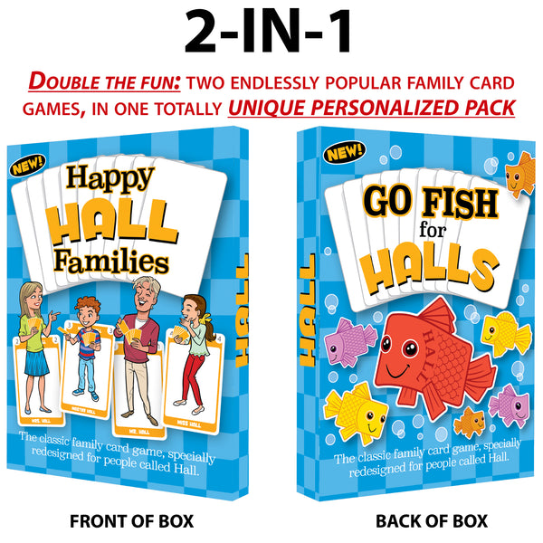Happy Families Game for the Hall family - Go For It Games UK
