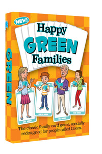 GREEN FAMILY EDITION of the Happy Families Card Game - Go For It Games UK
