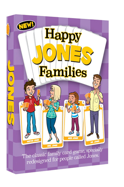 Happy Families Card Game - JONES FAMILY SPECIAL EDITION - Go For It Games UK