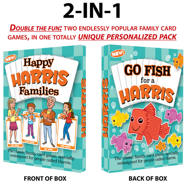 Happy Families Card Game: Harris Family Edition - Go For It Games UK