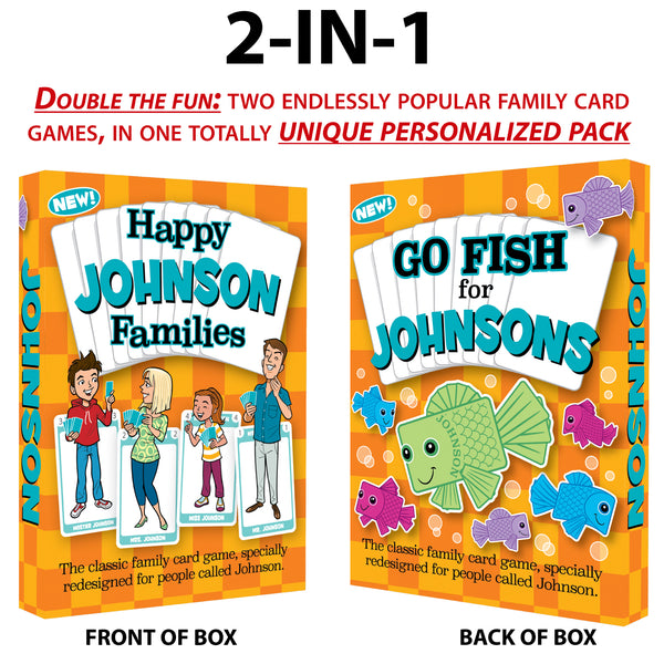 JOHNSON FAMILY EDITION of the Happy Families Card Game - Go For It Games UK