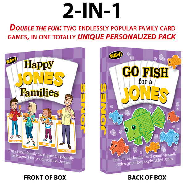 Happy Families Card Game - JONES FAMILY SPECIAL EDITION - Go For It Games UK