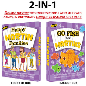 MARTIN family edition of the classic card game HAPPY FAMILIES - Go For It Games UK
