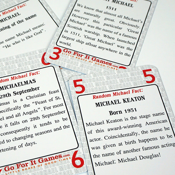 Michael's Game - Go For It Games UK