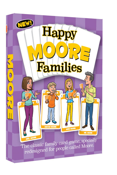 Moore Family Edition of the classic family card game Happy Families - Go For It Games UK