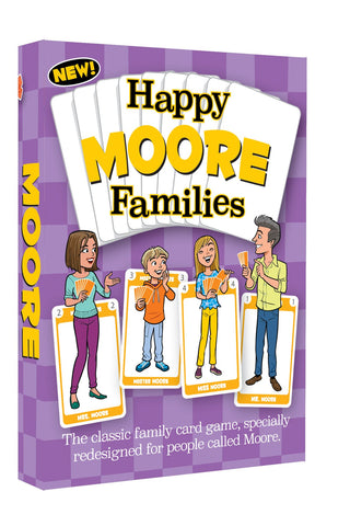 Moore Family Edition of the classic family card game Happy Families - Go For It Games UK