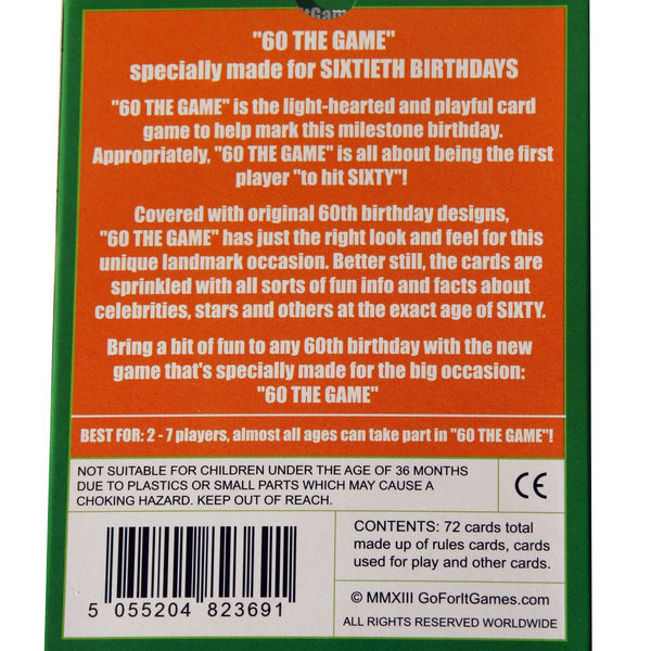 Box for the 60th birthday game