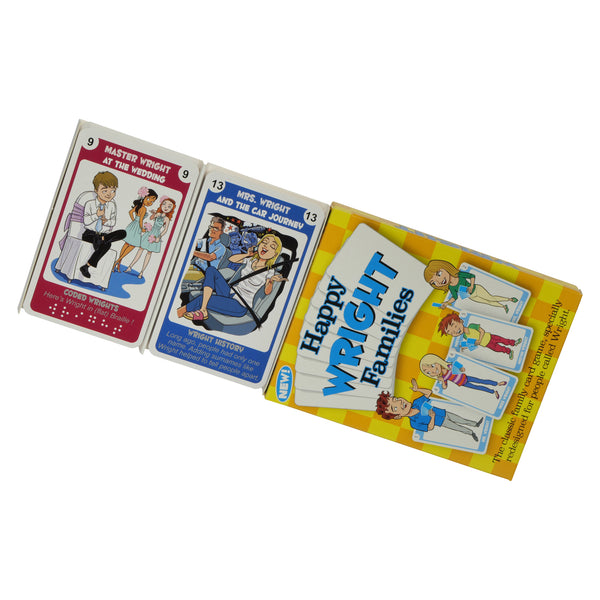 Personalized Happy Families- for the WRIGHT family - Go For It Games UK