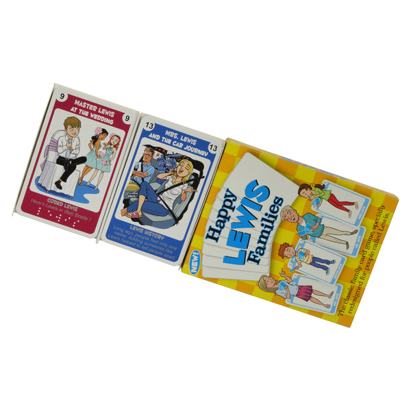 Happy Families Card Game for families with the surname Lewis - Go For It Games UK