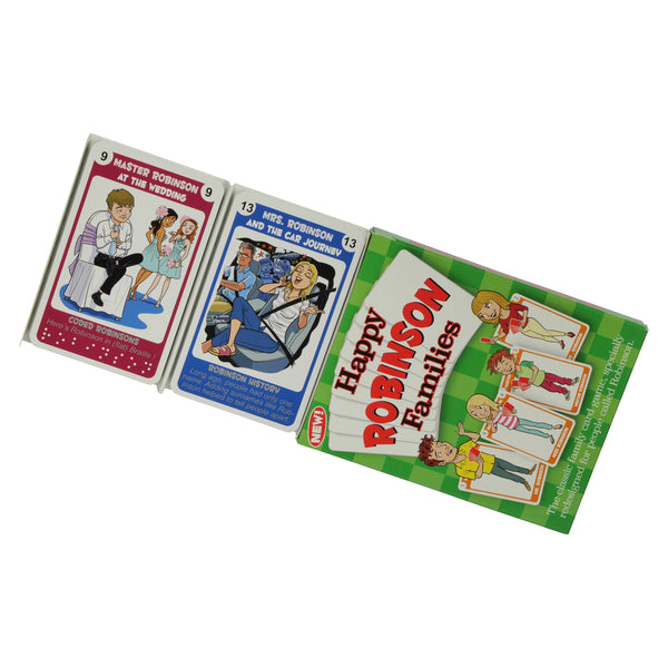 Happy Families card game for families named ROBINSON - Go For It Games UK
