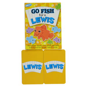 Happy Families Card Game for families with the surname Lewis - Go For It Games UK