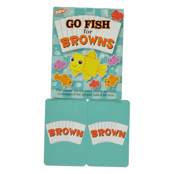 Personalized BROWN Family edition of the Happy Families Card Game - Go For It Games UK