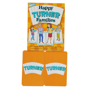 Turner version of the new Happy Families card games. - Go For It Games UK