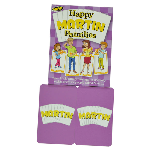 MARTIN family edition of the classic card game HAPPY FAMILIES - Go For It Games UK