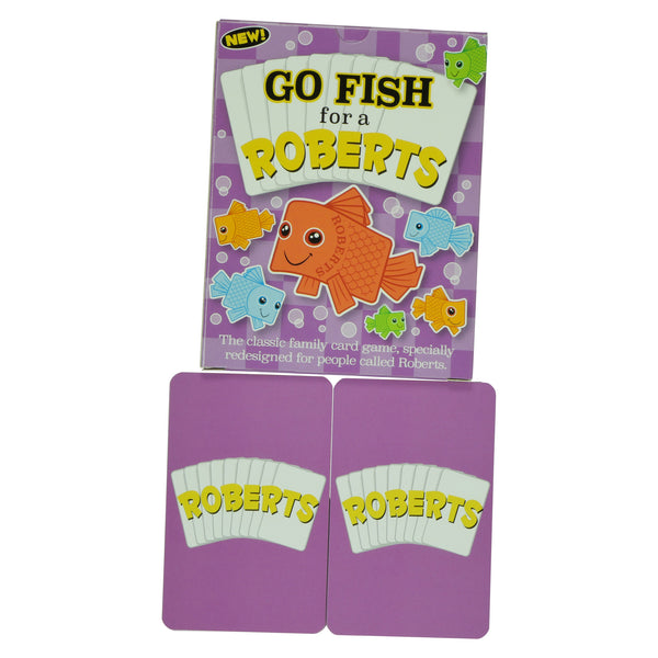 Happy Families Card Game - for people with the last name ROBERTS - Go For It Games UK