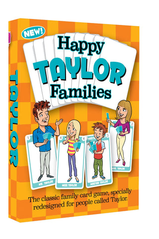 TAYLOR EDITION of the card game Happy Families - Go For It Games UK
