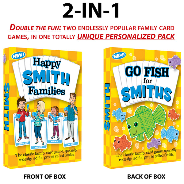 SMITH FAMILY EDITION of the Happy Families Card Game - Go For It Games UK