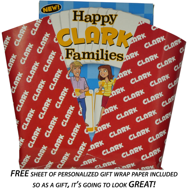 CLARK FAMILY edition of the brilliant new Happy Families Cards Game - Go For It Games UK