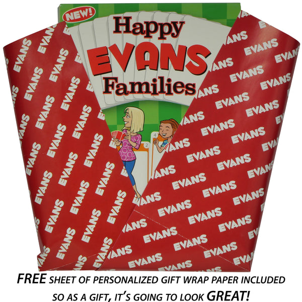EVANS FAMILY EDITION of the Happy  Families Card Game - Go For It Games UK