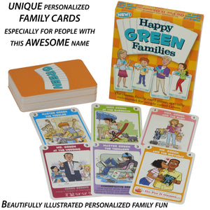 GREEN FAMILY EDITION of the Happy Families Card Game - Go For It Games UK