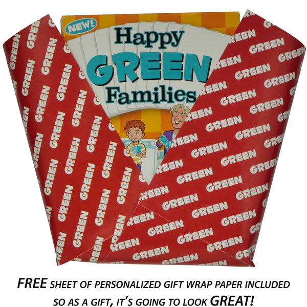 GREEN FAMILY EDITION of the Happy Families Card Game - Go For It Games UK