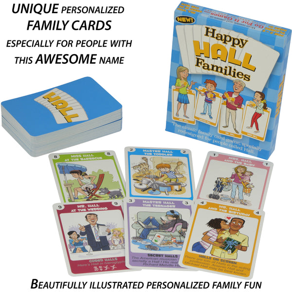 Happy Families Game for the Hall family - Go For It Games UK
