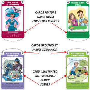 Happy Families Card Game: Harris Family Edition - Go For It Games UK
