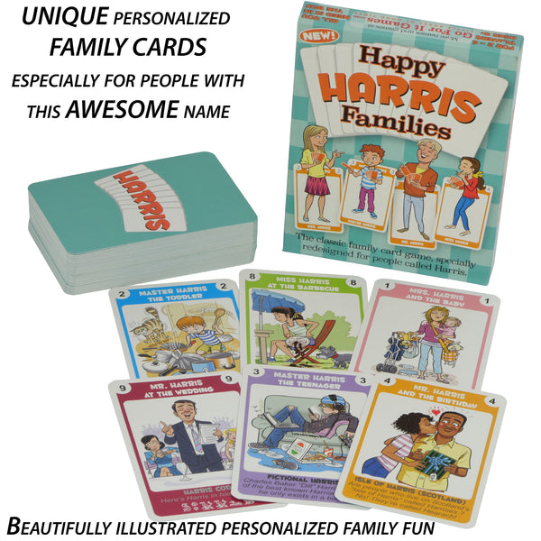 Happy Families Card Game: Harris Family Edition - Go For It Games UK
