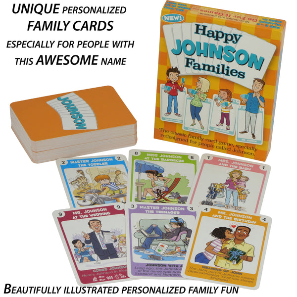 JOHNSON FAMILY EDITION of the Happy Families Card Game - Go For It Games UK